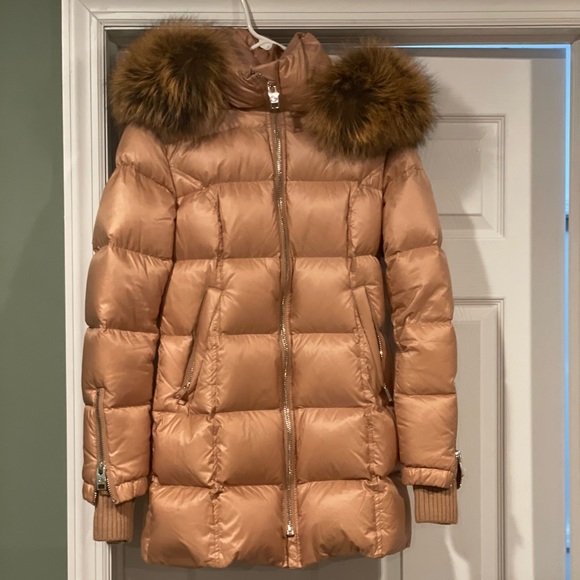 Series by Nicole Benisti NWT sz XS ( worn once -real fox fur)  -Caramel/🥂 color - Picture 3 of 17